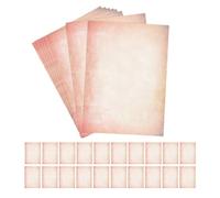 60 Pièces Papier à Lettres Rétro DIY A4 Double Face Imprimable | Feuilles pour Journaux, Annonces et Poèmes, Surface Lisse, Style Nostalgique, Usage Artisanat et Impression
