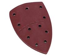 60 pièces papier de verre de souris, 11 trous de papier de ponceuse de détail feuilles de ponçage de papier abrasif de paume séparées 140x140x100mm(180Grit)