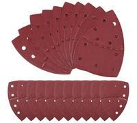60 Pièces Papier de Verre Triangulaire 240 Grains, 11 Trous | Ponceuse Souris, Extraction Poussière Compatible, Finition Lisse, Travaux Bois et Retouches Peintes