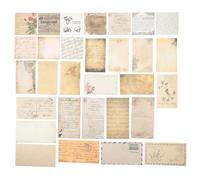 60 Pièces Papier Décoratif Scrapbooking Vintage à Découper, Lot | Surface Lisse, Facile à Écrire, Pliable, pour Carnet Créatif et Correspondance Style Aléatoire