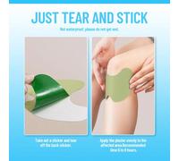 60 pièces Patch de genou avec essence végétale, patch pour le cou, les épaules et les genoux, patch d'acupuncture, patch chauffant, patch chauffant pour les genoux longue durée, soin quotidien doux et