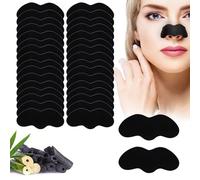 60 Pièces Patch Point Noir,Patch Point Noir Nez,Bandes Nasales Points Noirs, Patchs de nettoyage en des pores du nez, élimine l'excès de sébum et les impuretés