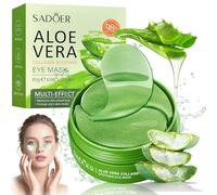60 Pièces Patch Yeux Anti Cernes, Masque pour les Yeux Aloe Vera, Nourrit et lisse le contour des yeux, Réduit les Cernes Sous les Yeux et les Signes de Fatigue, pour tous types de peau
