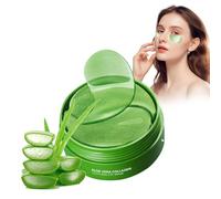 60 pièces Patch Yeux, Masque pour Les Yeux Hydratant Anti-âge à L'aloe Vera Naturel Améliore Les Poches Sous Les Yeux, Les Cernes, Les Poches, Les Pattes D'oie et Les Rides (Vert)