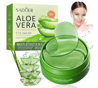 60 Pièces Patch Yeux,Patch Aloe Vera Yeux,Masque Hydratant pour Les Yeux,Éclaircir Les Cernes,Masque Yeux Collagène,Masque à l'Aloe Vera, Patchs Masque Pour les Yeux,Réduit Poches
