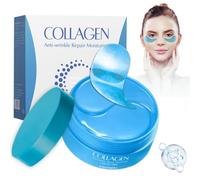 60 pièces - Patchs anti-rides au collagène pour le contour des yeux, masques pour réduire l'apparence des cernes et des poches ; soin pour cernes et poches destiné aux femmes et aux hommes