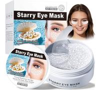 60 Pièces Patchs Yeux au Collagène et Acide Hyaluronique - Masque Hydratant Anti-Cernes, Poches, Rides et Pattes d'Oie - Soin Contour des Yeux Anti-Âge pour Femmes et Hommes (Perle)
