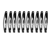 60 Pièces Pince à Cheveux Fixation Sûre en Alliage Goutte, Simple | Noir, Style Simple Brillant, Garde les Mèches en Place, Facile à Porter pour Mariages et Anniversaires