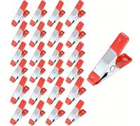 60 Pièces Pinces à Ressort Métal, Modélisme Pince à épiler, Metal Spring Clamps, Pinces à Linge Grip Holder pour Bâche, Camping, Tarpaulin, Travail Bois, Outil de Modélisation - 2 Pouces (60)