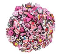 60 Pièces Pins pour Crocs Au hasard, Bijoux de Chaussures, jibbitz Crocs PVC, pour Décoration De Chaussures Mignonnes Sabots Pour Bricolage, Filles, Charme