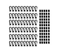 60 Pieces Plastic 5mm Elastic Cord Bungee Shock Cord Karabiner End Hooks