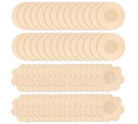 60 Pièces Protège-tétons Invisibles, Jetables Cache Tétons Nipple Cover Breast Petals Stickers, Cache Teton Femme, Respirants Couvre Seins Mamelons, Ronde & Prune (60PCS)