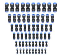 60 Pièces Raccords Bidirectionnels, Connecteurs De Tuyau, Connecteurs Enfichables, Connecteurs Pneumatiques, Accessoires De Tuyau D'Air