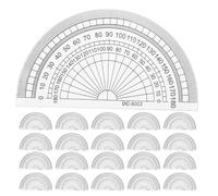 60 Pièces Rapporteur D'angle Semi-circulaire 10cm | Transparent, Graduations Nettes, Taille 4 Pouces, pour Mathématiques, Plans Architecturaux, Atelier