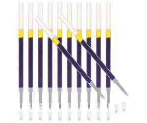 60 Pièces Recharges de Stylo Gel 0,5mm, Écriture Fluide | PP Bleu, Anti-fuite et Propre, pour Stylos Neutres Standards, Étude, Dessin et Usage Quotidien