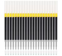 60 Pièces Recharges de Stylo Neutres PP Noires 0,5mm | Stylos Signature et Papier de Cahier, Réserves Portables, Préparation des Examens, Étude à Domicile, Journalistes