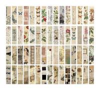 60 Pièces Retro -Bookmarks, Bookmarks Classiques En Papier, Sujets À Base De Plantes -Bookmarks, Outils De Marquage De Livre De Livres, Fournitures Scolaires Des Élèves.