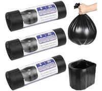 60 Pièces Sac Toilette Seche, 30L Sacs pour Toilettes Biodégradables, Sacs pour Toilettes de Camping Noir, Étanches Sacs pour Toilettes Pliables pour le Camping, la Randonnée, les Voyages