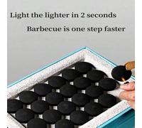 60 pièces Tablettes de charbon à allumage rapide, convenant pour l'encens, les épices arabes, le charbon sans fumée, utilisables pour la combustion à la maison, le barbecue, la cheminée d'intérieur, l