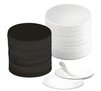 60 Pièces Tag NFC NTAG215 Puce NFC 540 Octets De Mémoire Compatible avec Les Systèmes iOS Et Android PVC Noir Et Blanc