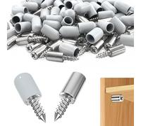 60 Pièces Taquet Etagere, Support Étagère,Consoles pour étagères Pour Bibliothèque, Armoire, Meubles (Argent)