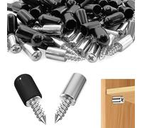 60 Pièces Taquet Etagere, Support Étagère,Consoles pour étagères Pour Bibliothèque, Armoire, Meubles (Noir)