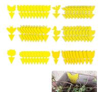 60 Pièges Pièges à Insectes, Attrape Mouches Intérieur, Plaques anti-insectes enfichables pour mouches des fruits, pucerons, mineuses et aleurodes d'intérieur