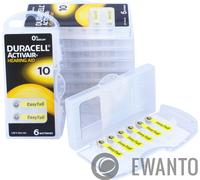 Duracell Activair 10 Pile pour appareil auditif ZA 10 zinc-air 90 mAh 1.45 V 6 pc(s)