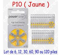 60 piles auditives : MARRON P312 ( = 10 blisters )