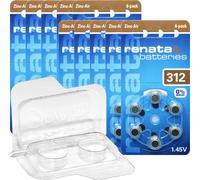 Blister de 6 Pile auditive ZA312 Zinc Air 0% Mercury 1,45V