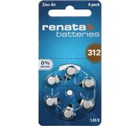 60 piles auditives Renata taille 312 10 x blister de 6 PR41 marron 100792