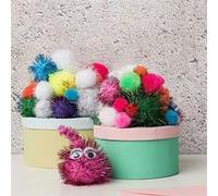 60 pompons brillants rouges Rouge G