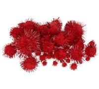 60 Pompons 'Rico Design - Made by me' Rouge brillant