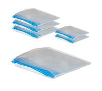 60 sacs sous vide pour vêtements, sacs de compression, 2 tailles, sacs de voyage, transparents