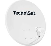 60 Satellite Dish for 2 Participants (60 cm Digital Satellite Installation, Complete Kit Including Mast Support and Universal Twin LNB) Light Grey