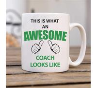60 Second Makeover Limited Mug avec inscription « This is What an Awesome Coach Looks Like » Cadeau d'anniversaire ou de Noël
