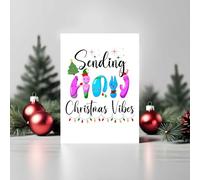 60 Second Makeover Limited Sending Christmas Vibes Carte de Noël Vibromasseur humoristique pour adulte