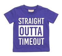 60 Second Makeover Limited Straight Outta Timeout T-Shirt Bébé Tout-Petit Enfants Disponible en Tailles 0-6 Mois pour 14-15 Ans diverses Couleurs Disponibles - Pourpre, 18-24 Mois