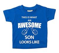 60 Second Makeover Limited This is What an Impressionnant Son ça a l'air Like Bleu T-Shirt bébé en âge Bas Enfants Disponible en Tailles 0-6 Mois pour 14-15 Ans - Bleu, 18-24 Mois