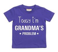 60 Second Makeover Limited Today I'm Grandma's Problème T-Shirt Bébé Tout-Petit Enfants Disponible en Tailles 0-6 Mois pour 14-15 Ans Diverses Couleurs Disponibles - Pourpre, 3-4 Years