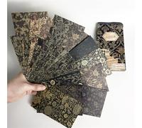 60 sheets/boxed Vintage Material Paper Scrapbooking DIY Junk Journaling Collage Decoration Background Craft(Color1)