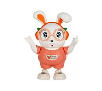 (60 Songs,Pink)Electric Dancing Rabbit Robot Toy with Light Music Luminous Flashing Singing Dancing Rabbit Toy for Kids Early Education Toy