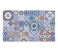 60 stickers carreaux de ciment azulejos Flora