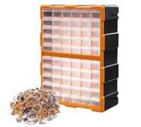 60 tiroirs - Organisateur d'outils avec serrures - Rangement modulaire pour vis, vis, Fournitures de Loisirs créatifs, électronique, Bijoux et Accessoires de