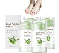 60% Urea Foot Cream Stick avec huile d'arbre à thé et aloe vera pour talons et pieds fissurés secs, crème hydratante pour pieds fissurés secs, pieds et mains (4)