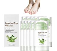 60% Urea Foot Cream Stick avec huile d'arbre à thé et aloe vera pour talons et pieds fissurés secs, crème hydratante pour pieds fissurés secs, pieds et mains (10)