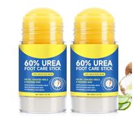 60% Urea Urea Foot Care Stick, Foot Cream Moisturizer for Dry Cracked Feet, Knees, Elbows, Hands, Moisturizes 1.41oz (2PC, 40G)