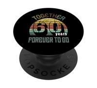 60 Wedding Anniversary for Couple Best 60th Year of Marriage PopSockets PopGrip Adhésif