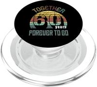 60 Wedding Anniversary for Couple Best 60th Year of Marriage PopSockets PopGrip pour MagSafe