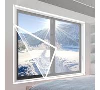 60 x 100 cm Kit d'isolation de fenêtre pour l'hiver - Kit de joint de fenêtre transparent pour éviter la condensation en hiver - Bloque la chaleur pour fenêtre - Film de protection isolé pour fenêtre